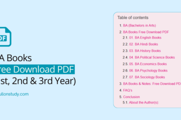BA books free download PDF for all years and semesters