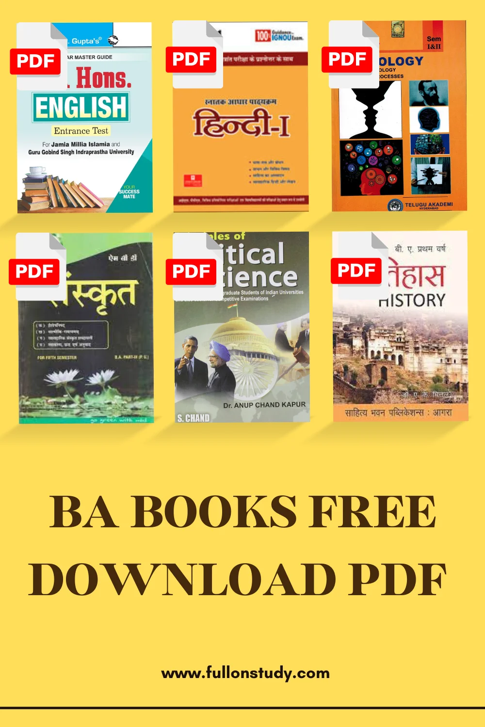 BA Books Free Download PDF 2026 (1st, 2nd & 3rd Year) BA Books Free Download PDF
