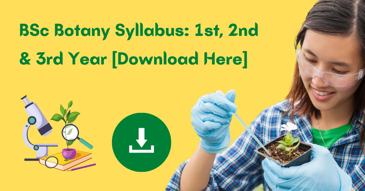 BSc Botany Syllabus