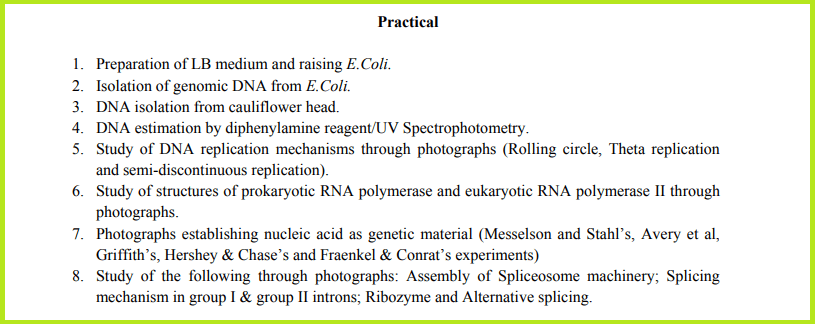 BSc Botany Syllabus: 1st, 2nd & 3rd Year (PDF) - 2025 Edition BSc Molecular Biology Practical List
