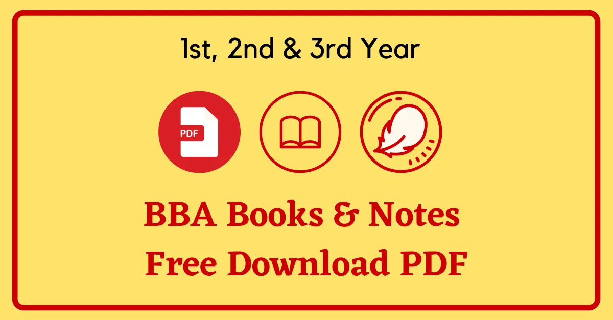 BBA Books & Notes Download PDF