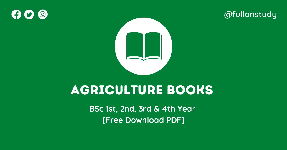 BSc Agriculture Books