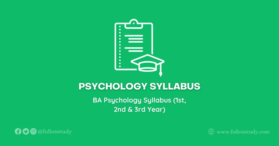 BA Psychology Syllabus