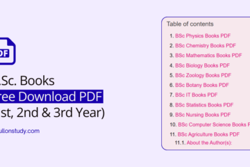 B.Sc books PDF free download for all semesters