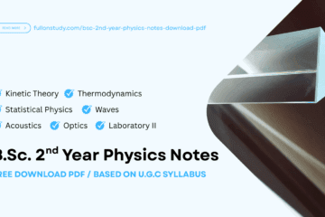 BSc 2nd Year Physics Notes Free Download PDF