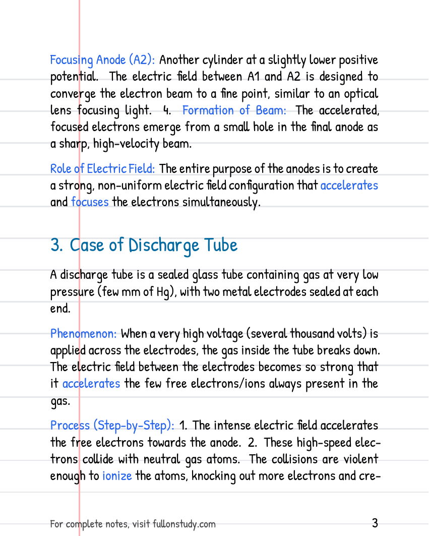 Electric Field as Accelerating and Deflecting Field Preview Page 3