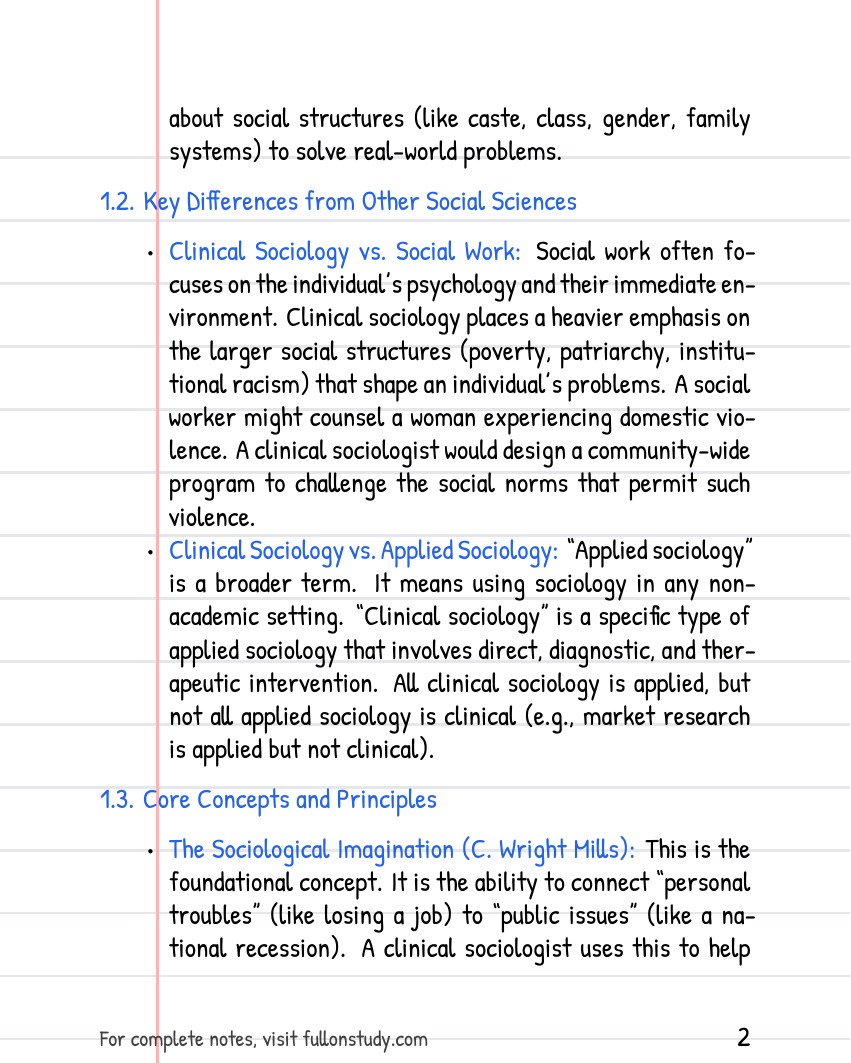 Clinical sociology Preview Page 2