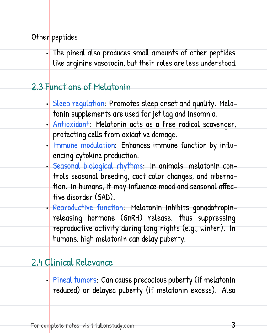 The Endocrine system Preview Page 3