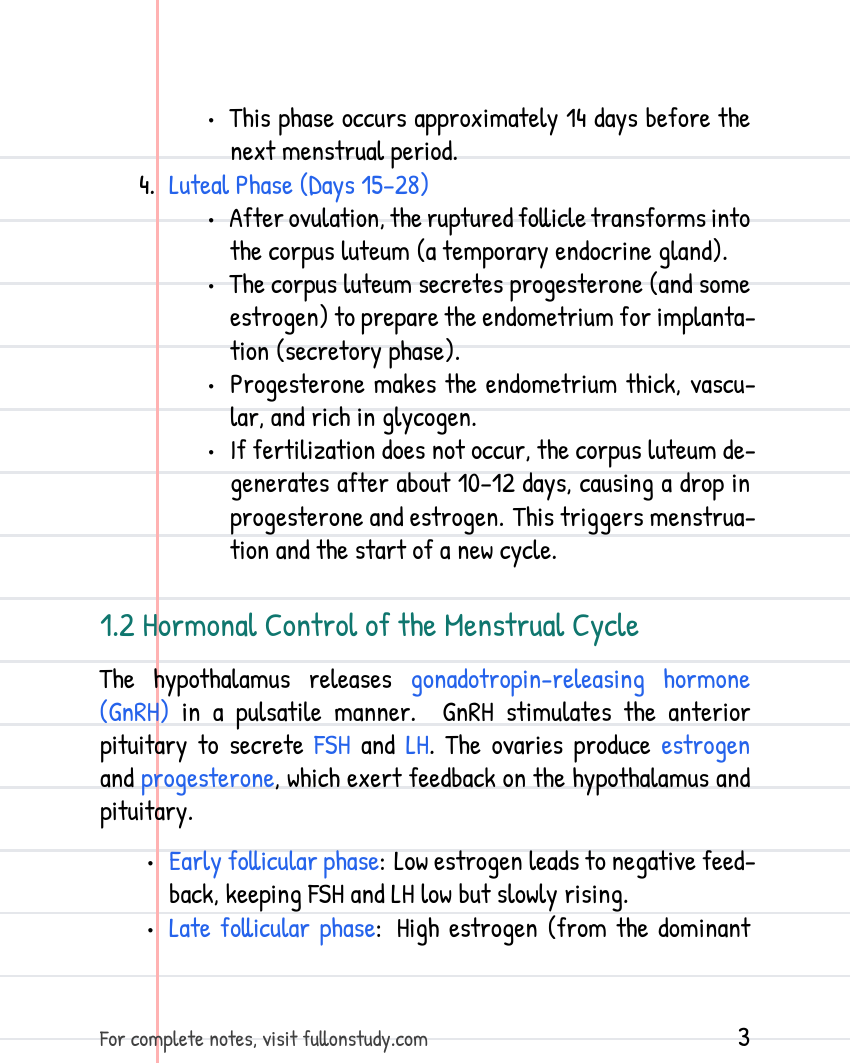 The Reproductive system Preview Page 3