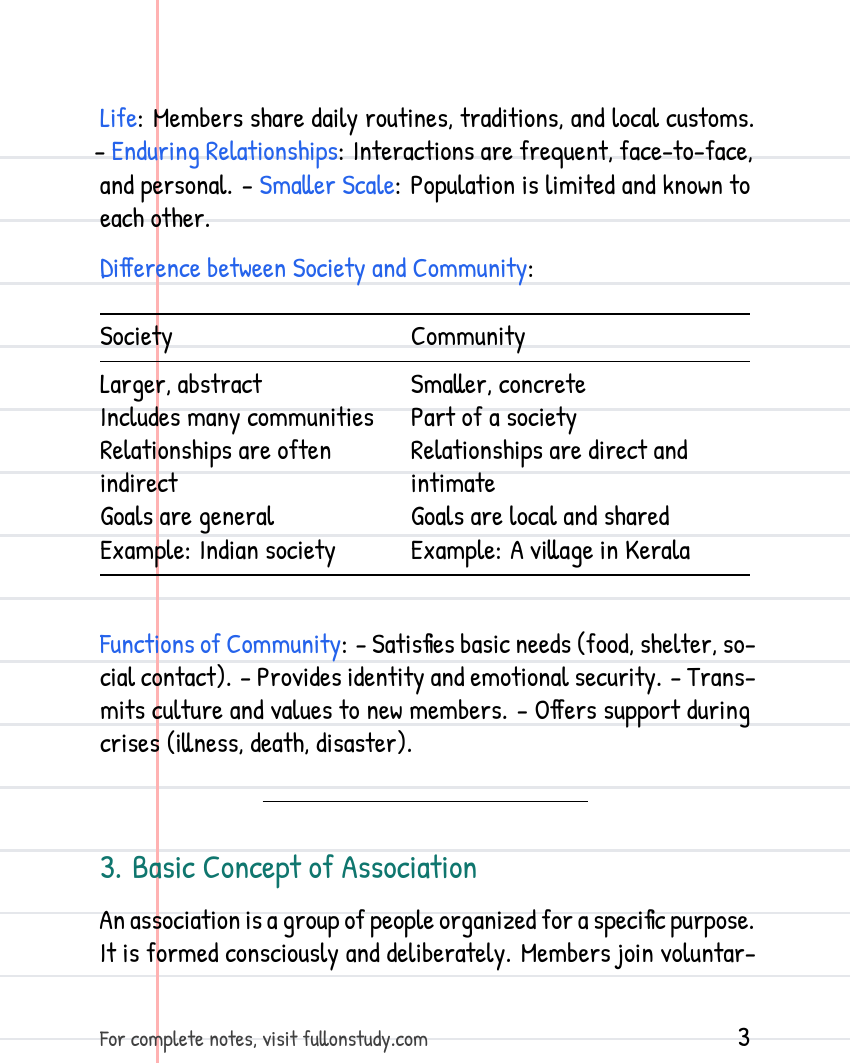 Social structure Preview Page 3