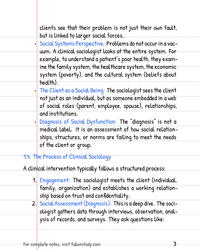 Clinical sociology Preview Page 3