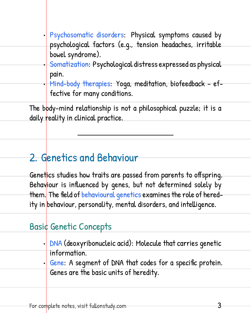 Biological Basis Of Behavior Preview Page 3