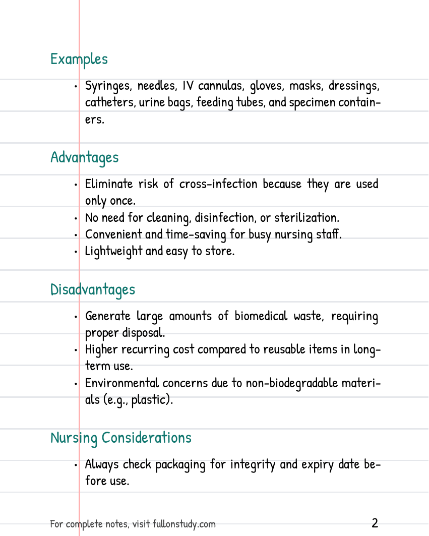 Equipment And Linen Preview Page 2