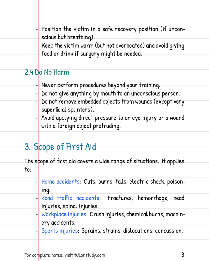 First Aid Preview Page 3