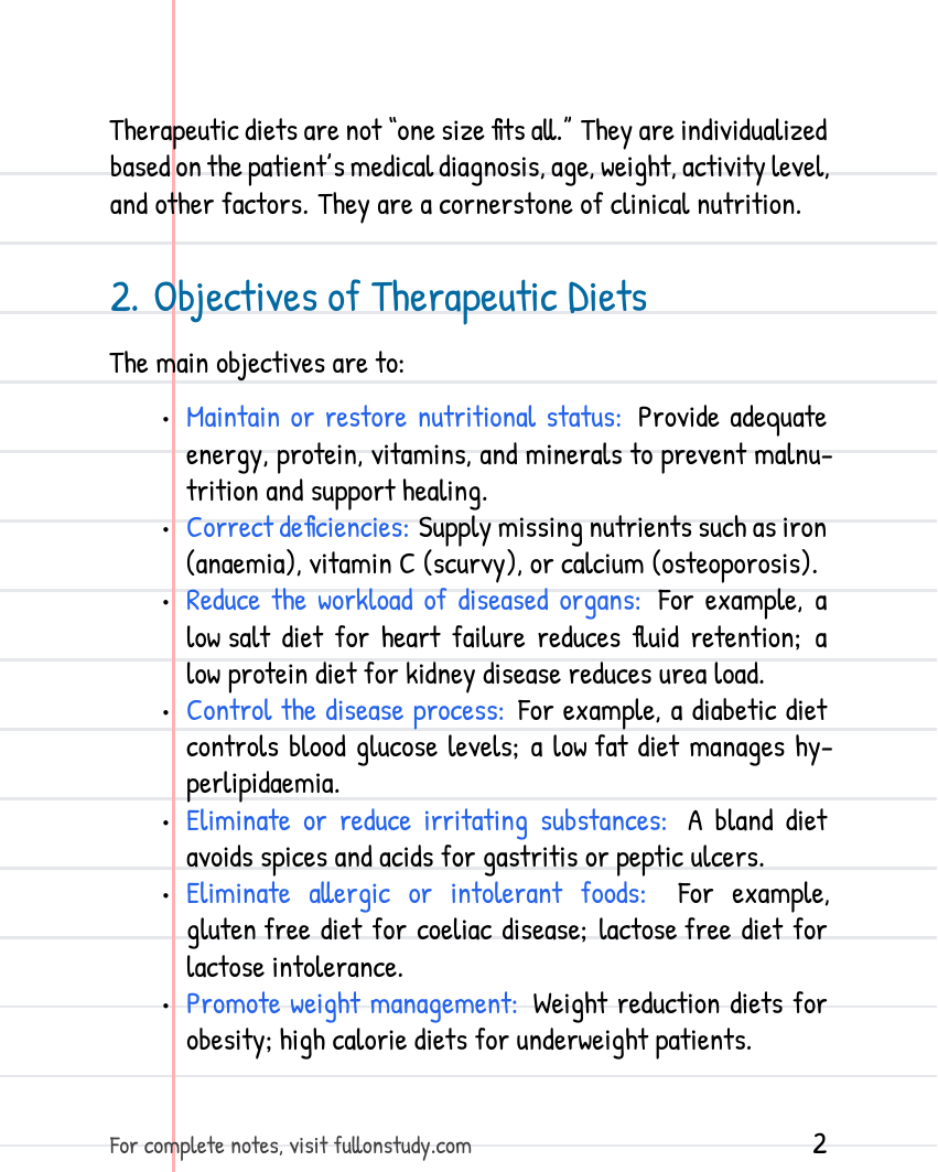 Therapeutic Diets Preview Page 2