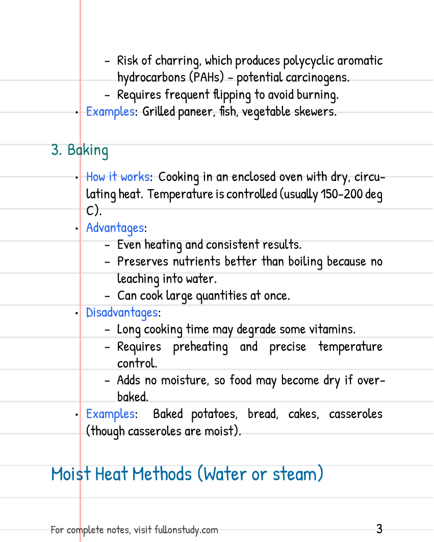 Cookery Rules and Preservation of Nutrients Preview Page 3