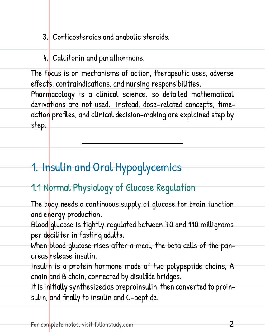 Endocrine System Disorders Drugs Preview Page 2