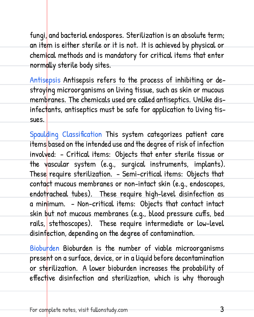 Disinfection and sterilization Preview Page 3
