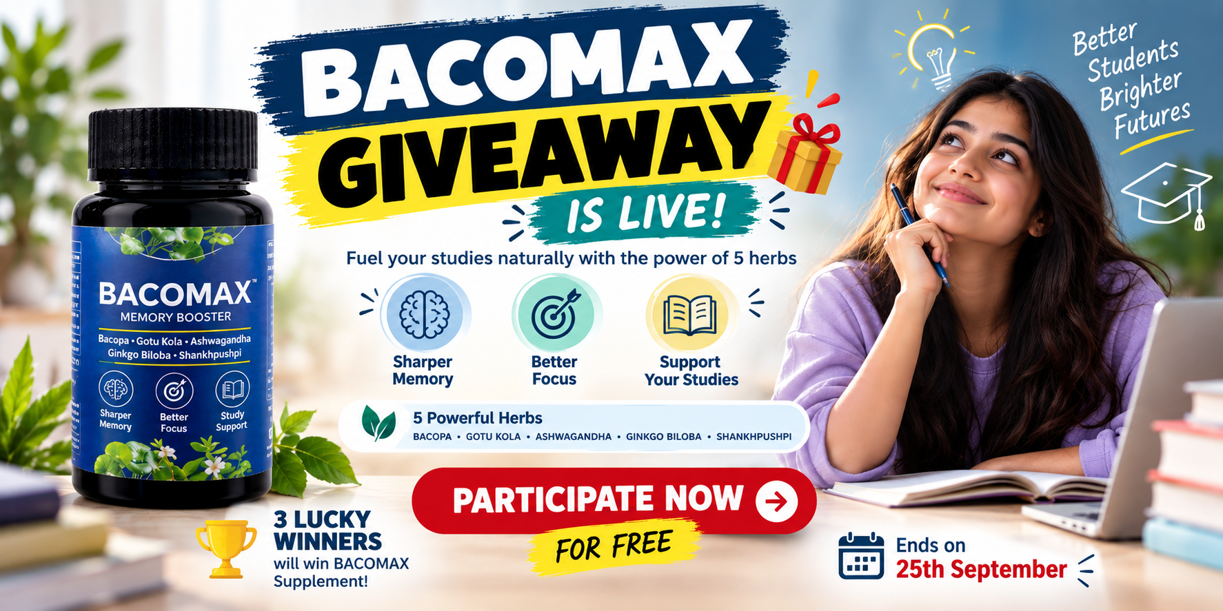 BACOMAX Giveaway - 3 lucky winners