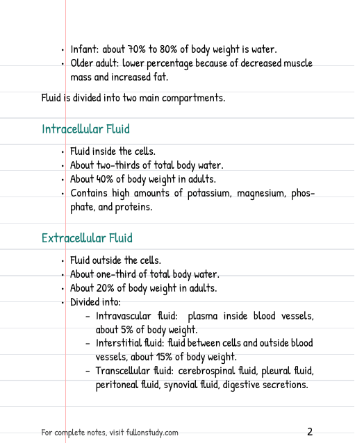 Nursing care of patients with common signs and symptoms and management Preview Page 2