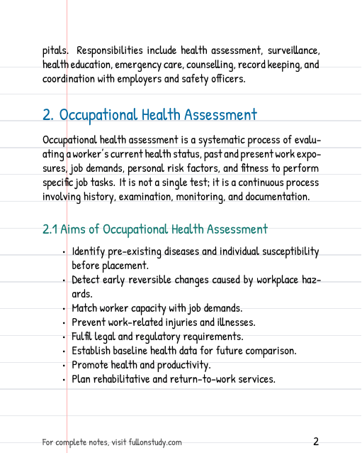 Nursing Management of Occupational and Industrial Disorders Preview Page 2