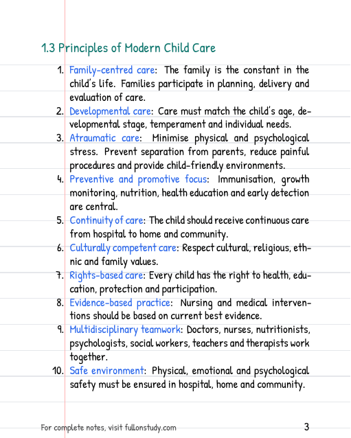 Modern Concepts of Child Care Preview Page 3